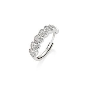 Anneau Amen Femme Tanti cuori in Argent Zircone R7HSCBBZ2 - R7HSCBBZ2